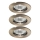 Ideal Lux - НАБІР 3x Вбудований стельовий світильник 1xGU10/50W/230V
