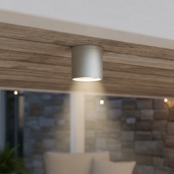 Ideal Lux - Наружный точечный светильник GUN 1xGU10/28W/230V, диаметр 11 см, IP55, серый