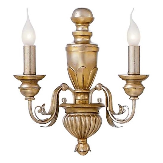 Ideal Lux - Настенная лампа FIRENZE 2xE14/40W/230V золотистый