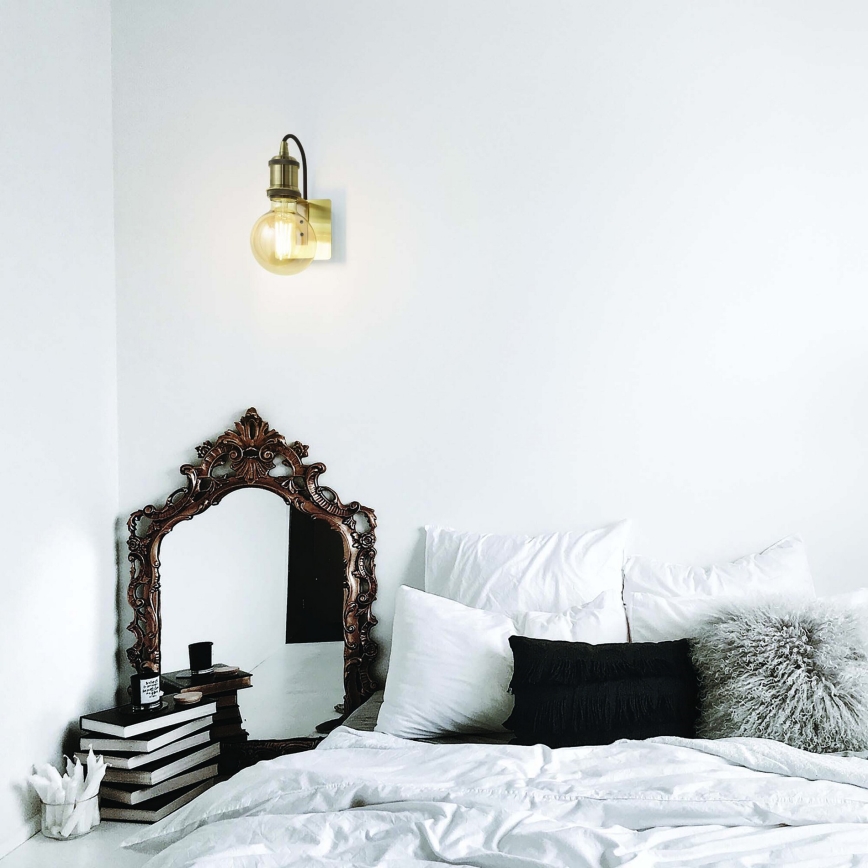 Ideal Lux - Настенная лампа FRIDA 1xE27/60W/230V латунь