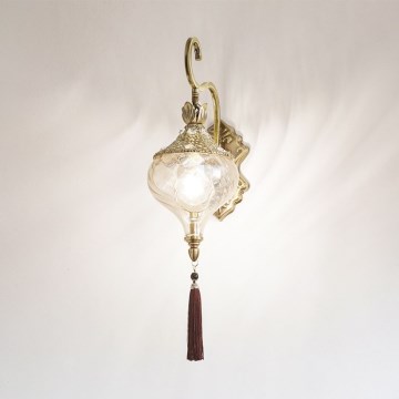 Ideal Lux - Настенная лампа HAREM 1xE27/42W/230V латунь