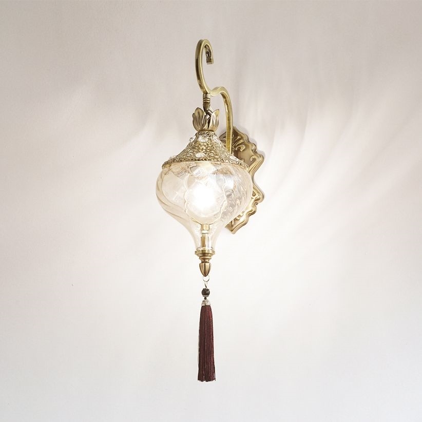 Ideal Lux - Настенная лампа HAREM 1xE27/42W/230V латунь