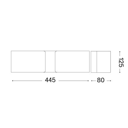 Ideal Lux - Настенный светильник 2xE27/60W/230V