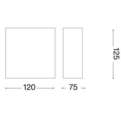 Ideal Lux - Настенный светильник FLASH GESSO 1xG9/40W/230V белый