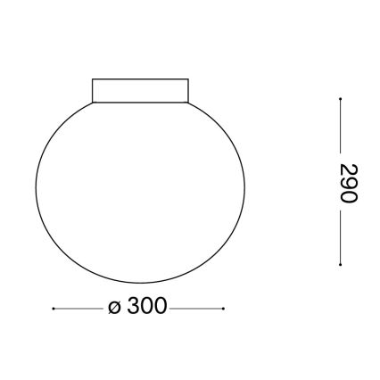Ideal Lux - Настенный светильник MAPA 1xE27/42W/230V Ø 30 см белый