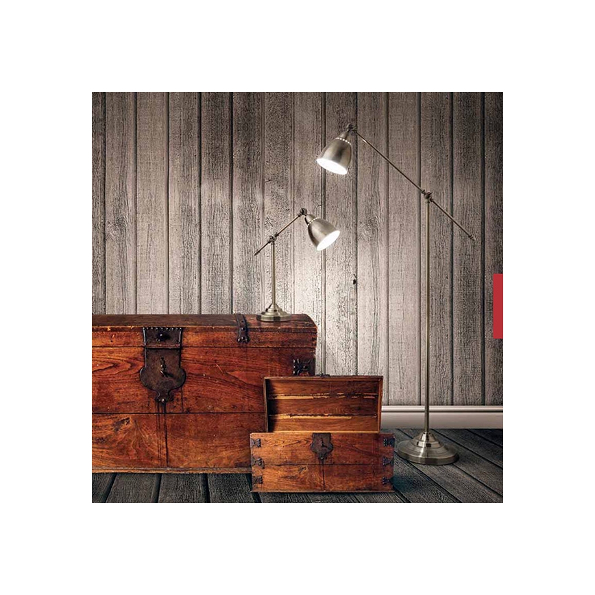 Ideal Lux - Настенный светильник NEWTON 1xE27/42W/230V бронзовый