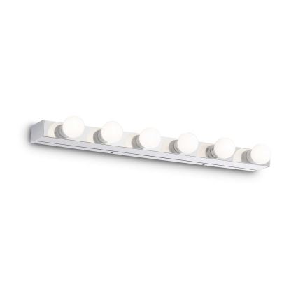 Ideal Lux - Настенный светильник PRIVE 6xE14/40W/230V блестящий хром