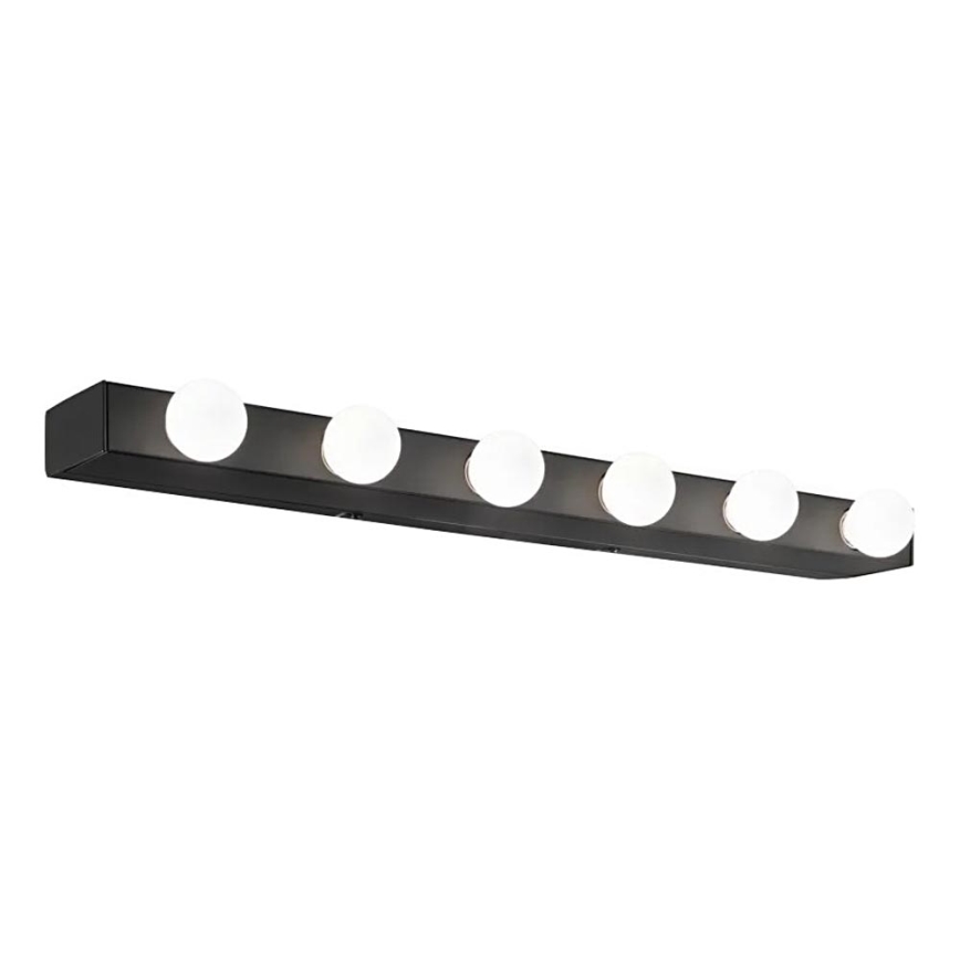 Ideal Lux - Настенный светильник PRIVE 6xE14/40W/230V черный