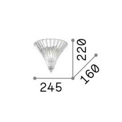 Ideal Lux - Настенный светильник SANTA 1xE14/40W/230V золотой