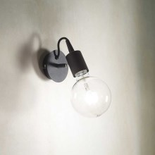 Ideal Lux - Настенный светильник 1xE27/60W/230V черный