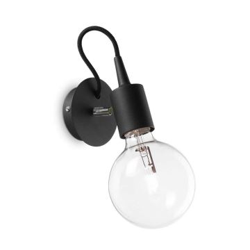 Ideal Lux - Настенный светильник 1xE27/60W/230V черный