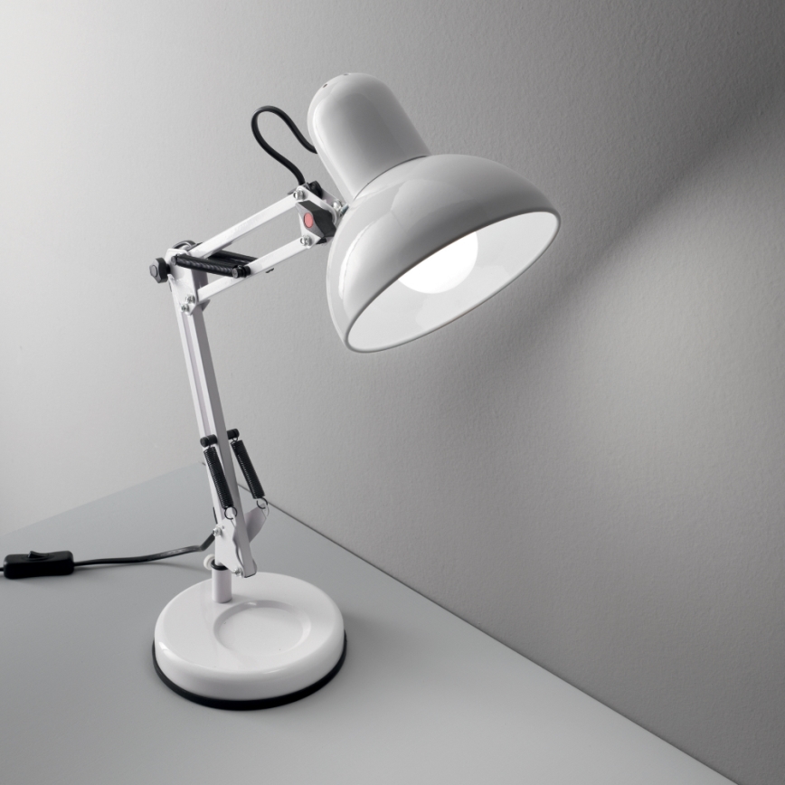 Ideal Lux - Настільна лампа 1xE27/40W/230V білий