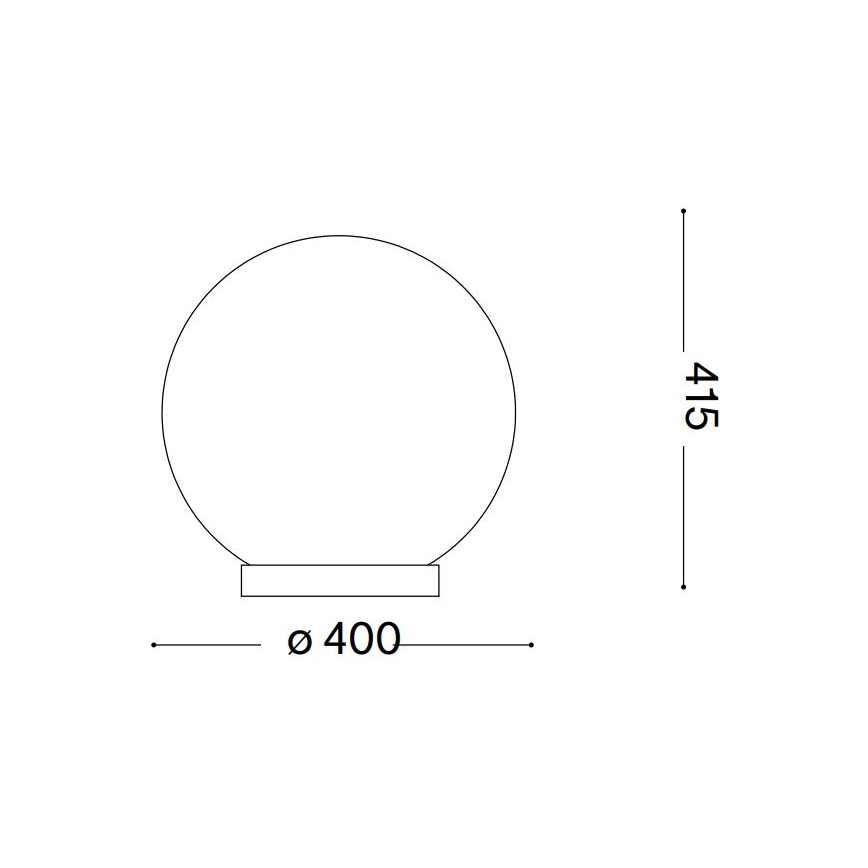 Ideal Lux - Настільна лампа CARTA 1xE27/25W/230V діаметр 40 см білий