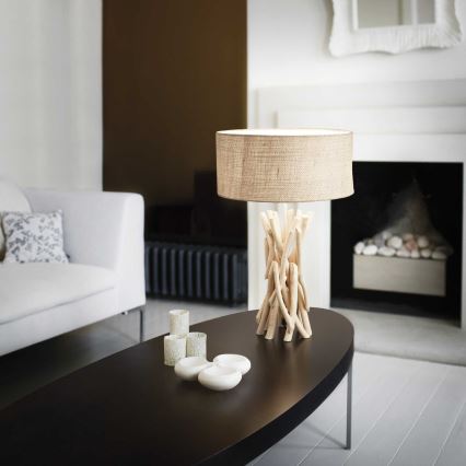 Ideal Lux - Настільна лампа DRIFTWOOD 1xE27/60W/230V гуава
