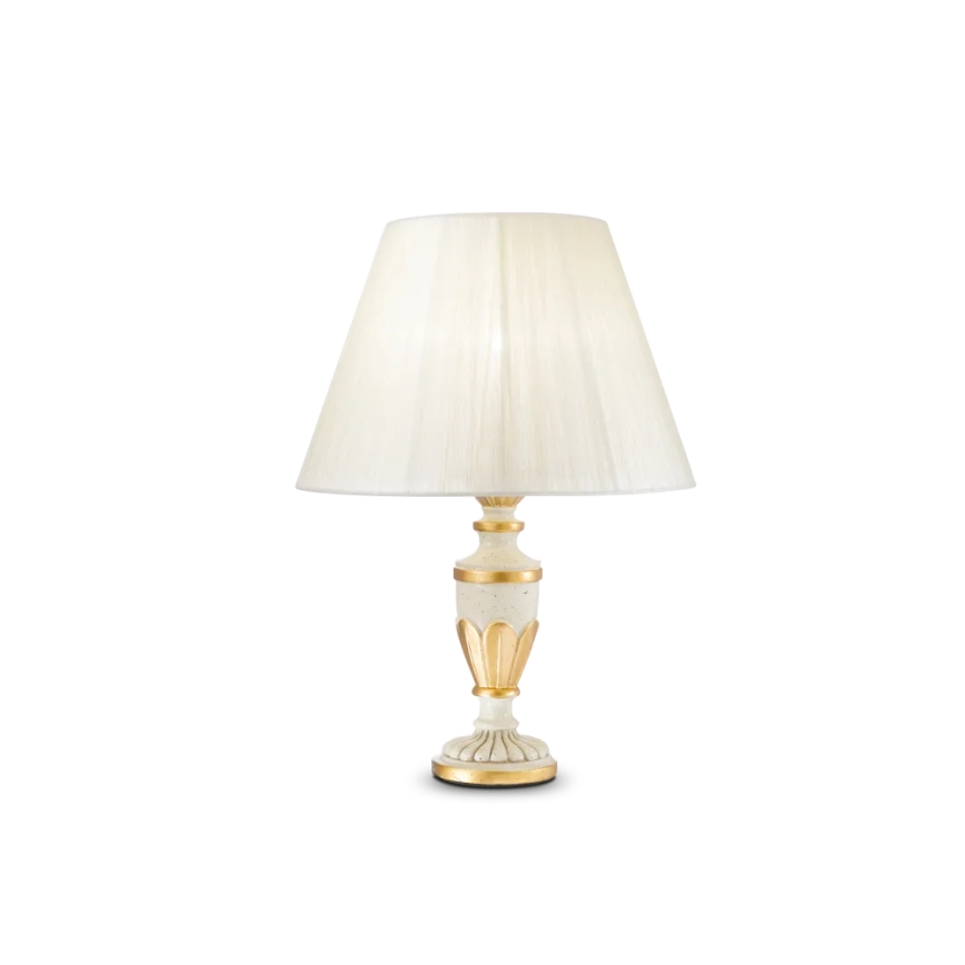 Ideal Lux - Настільна лампа FIRENZE 1xE14/40W/230V білий/золотий