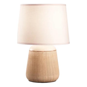 Ideal Lux - Настільна лампа KALI 1xE14/40W/230V кераміка/кремовий/бежевий