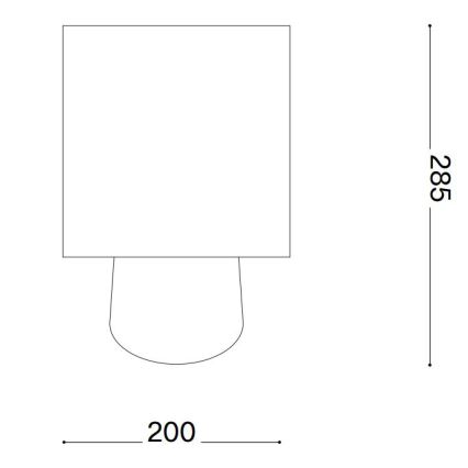 Ideal Lux - Настільна лампа KALI 1xE14/40W/230V кераміка/кремовий/бежевий