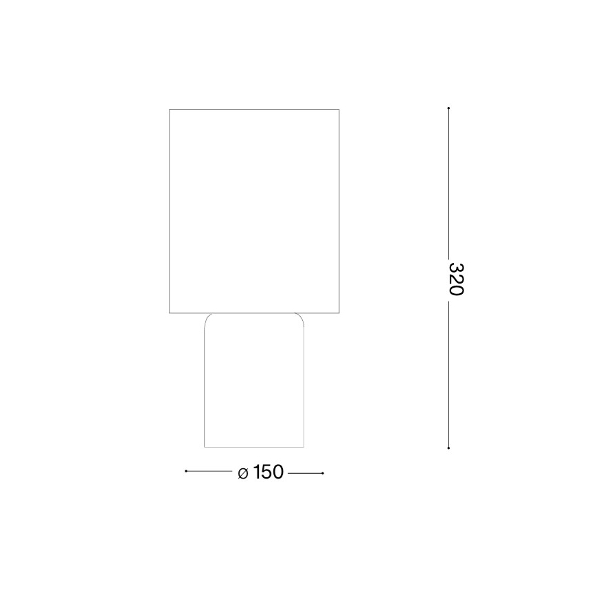 Ideal Lux - Настільна лампа KALI 1xE14/40W/230V кремова