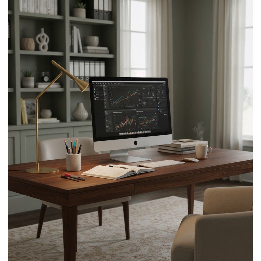 Ideal Lux - Сенсорна настільна LED лампа з регулюванням яскравості DIESIS LED/6,5W/230V CRI 90 золотий