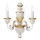 Ideal Lux - Настінна лампа FIRENZE 2xE14/40W/230V білий/золотий