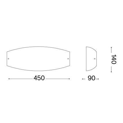 Ideal Lux - настінний світильник ALI 2xE27/60W/230V білий