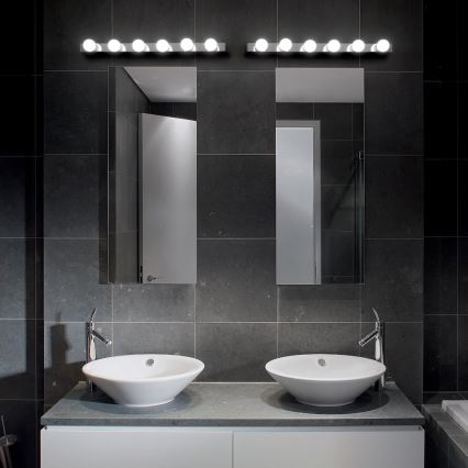 Ideal Lux - Настінний світильник PRIVE 8xE14/40W/230V глянцевий хром