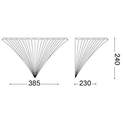 Ideal Lux - Настінний світильник SANTA 1xE14/40W/230V прозорий