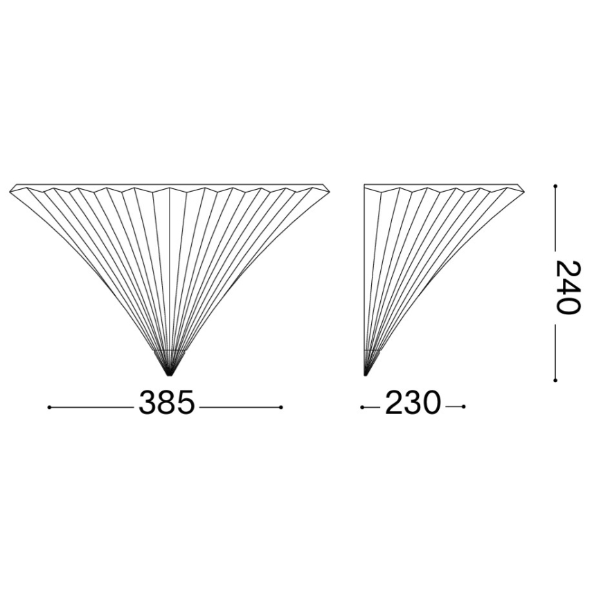 Ideal Lux - Настінний світильник SANTA 1xE14/40W/230V золотий