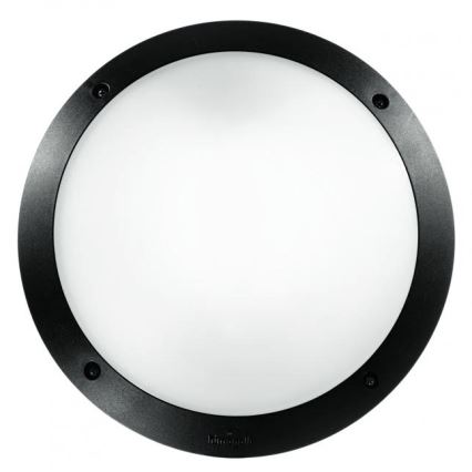 Ideal Lux - Настінний вуличний світильник POLAR 1xE27/23W/230V IP66 чорний