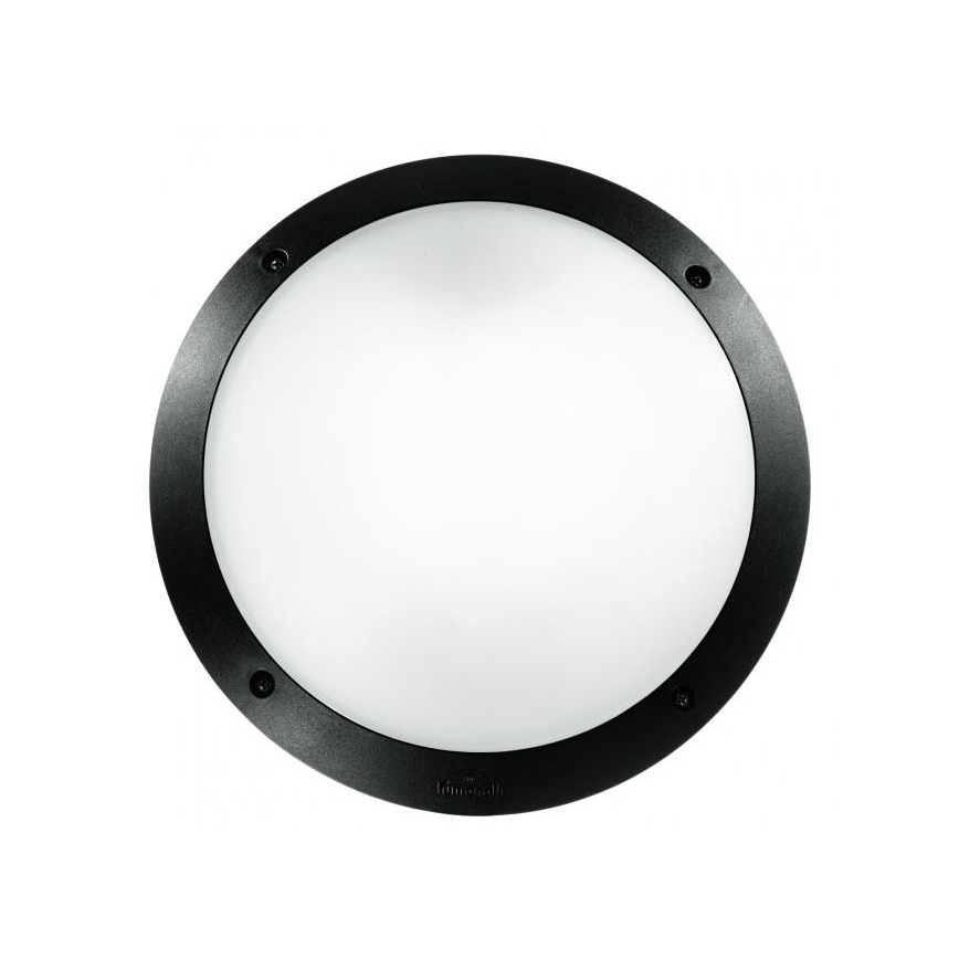 Ideal Lux - Настінний вуличний світильник POLAR 1xE27/23W/230V IP66 чорний