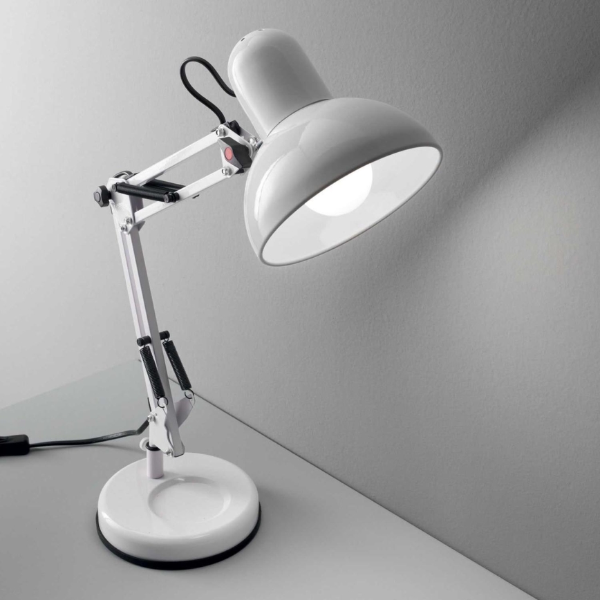 Ideal Lux - Настольная лампа 1xE27/40W/230V белая
