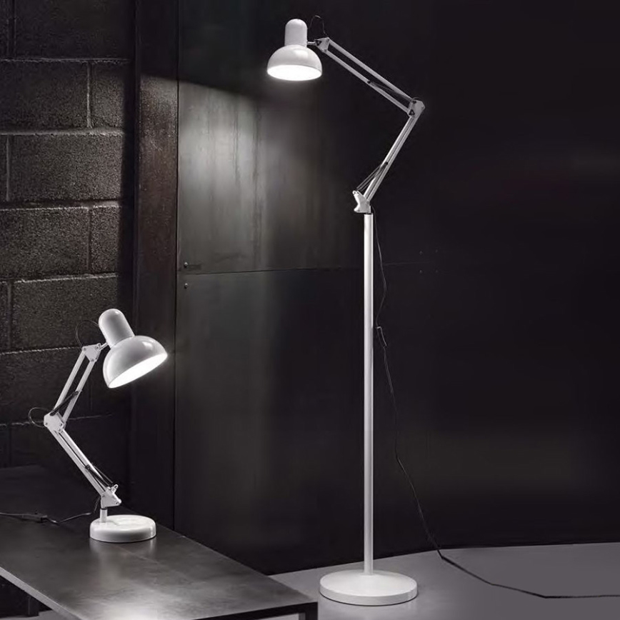 Ideal Lux - Настольная лампа 1xE27/40W/230V белая