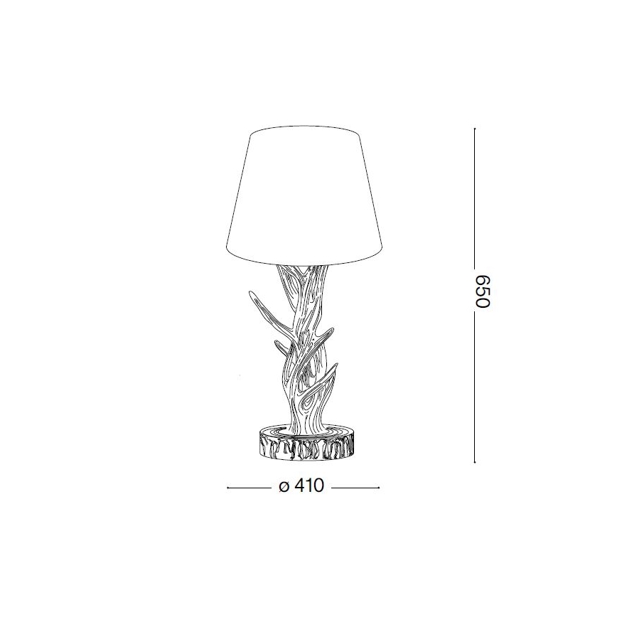 Ideal Lux - Настольная лампа CHALET 1xE27/60W/230V рога