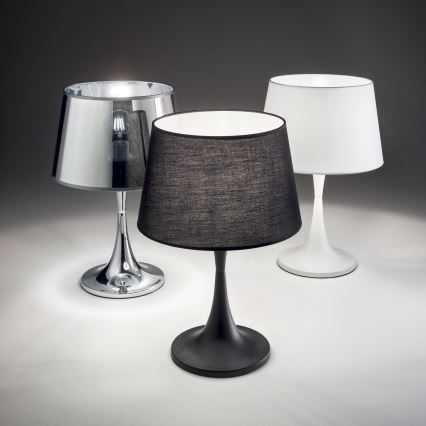 Ideal Lux - Настольная лампа LONDON 1xE27/60W/230V черная