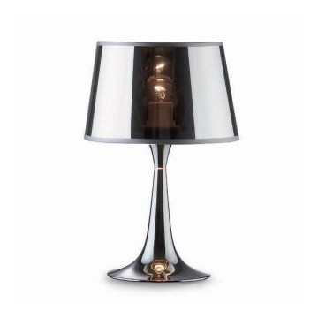 Ideal Lux - настольная лампа LONDON 1xE27/60W/230V, полированный хром