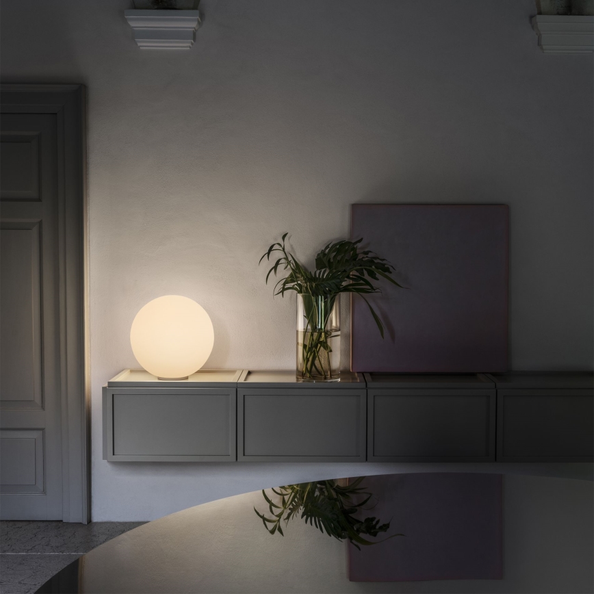 Ideal Lux - Настольная лампа MAPA 1xE27/42W/230V Ø 30 см белая