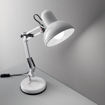 Ideal Lux - Настольная лампа 1xE27/40W/230V белая