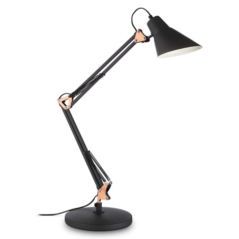 Ideal Lux - Настольная лампа 1xE27/42W/230V черная