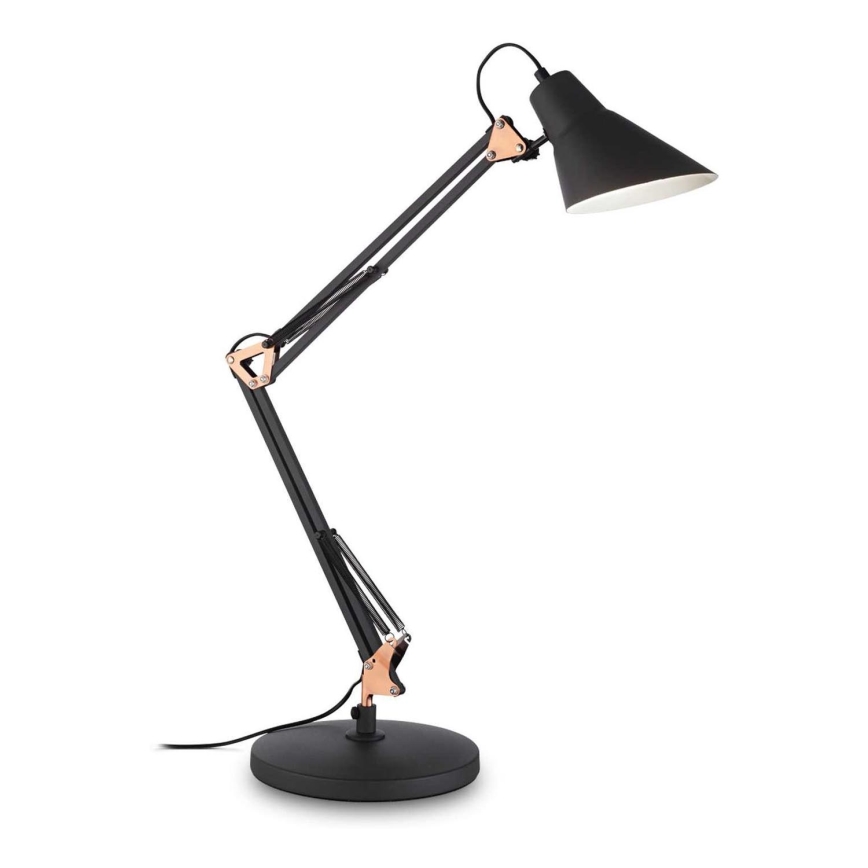 Ideal Lux - Настільна лампа 1xE27/42W/230V чорний