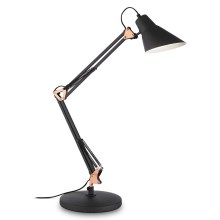 Ideal Lux - Настільна лампа 1xE27/60W/230V чорний
