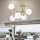 Ideal Lux - Накладна люстра NODI 5xE14/28W/230V 50x55 cm латунь/білий