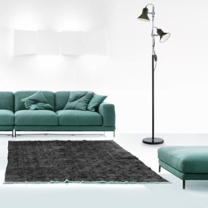 Ideal Lux - Підлогова лампа POLLY 2xE27/60W/230V чорна
