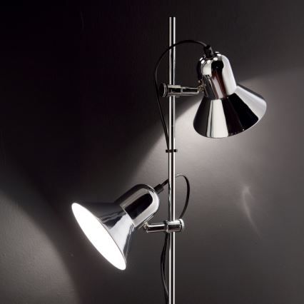 Ideal Lux - Підлоговий торшер 2xE27/60W/230V полірований хром