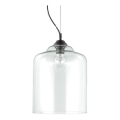 Ideal Lux - Підвісна люстра BISTRO 1xE27/60W/230V діаметр 24 см прозорий