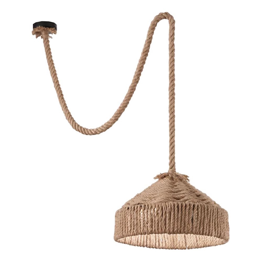 Ideal Lux - Підвісна люстра CANAPA 1xE27/15W/230V діаметр 41 см коричневий