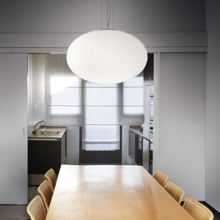 Ideal Lux - Підвісна люстра CANDY 1xE27/42W/230V діаметр 40 см білий