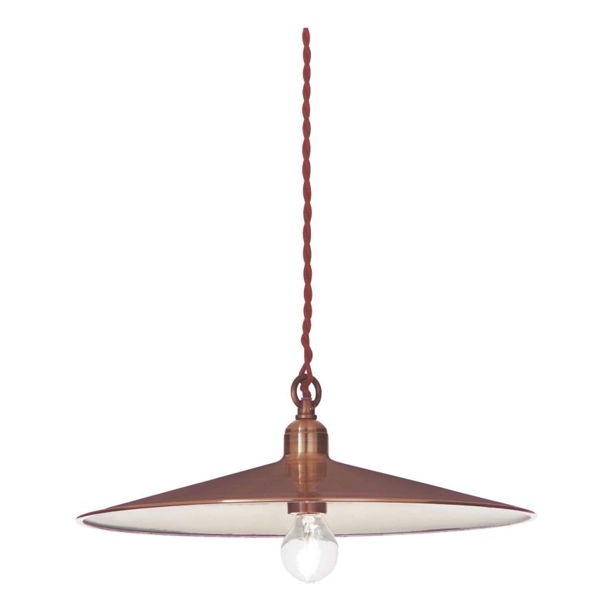 Ideal Lux - Підвісна люстра CANTINA 1xE27/42W/230V діаметр 35 см мідь