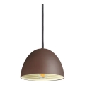 Ideal Lux - Підвісна люстра FOLK 1xE27/60W/230V діаметр 18 см коричневий