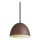 Ideal Lux - Підвісна люстра FOLK 1xE27/60W/230V діаметр 18 см коричневий