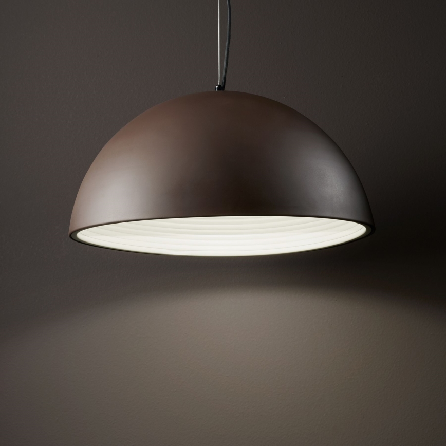 Ideal Lux - Підвісна люстра FOLK 1xE27/60W/230V діаметр 40 см коричневий